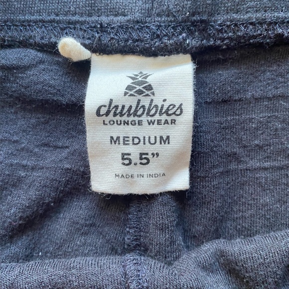 CHUBBIES Men's The Crop Circles Short Black Velour Size Medium 5.5” Lounge wear - Picture 5 of 7